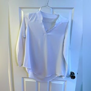 Lightweight White Long Sleeve Shirt M